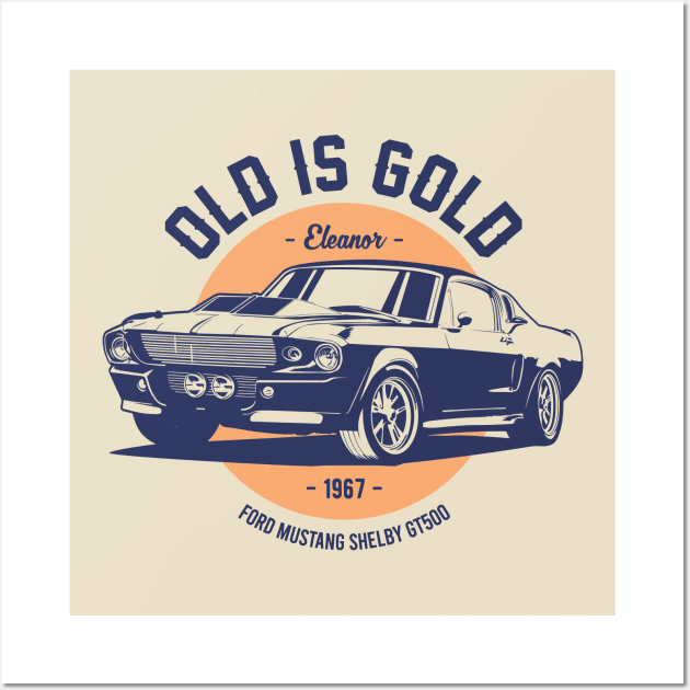 OLD IS GOLD Wall Art by DirtyWolf